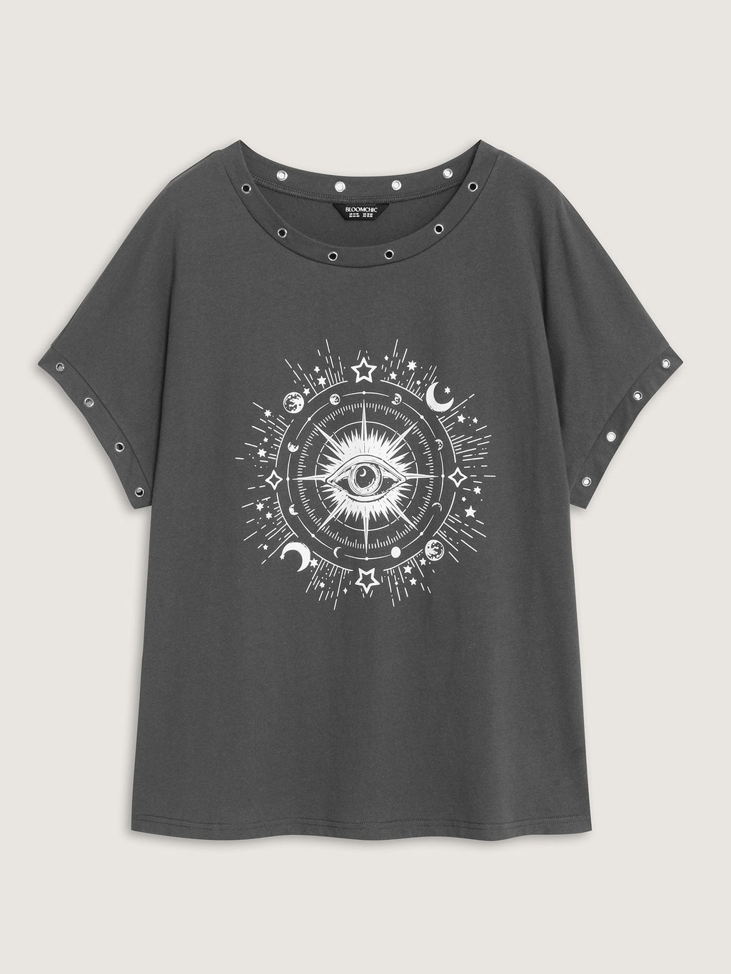 Cotton Astrological Print Relaxed-Fit T-Shirt