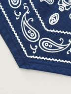 Stretchy Paisley Print Curvy Hem Tank Top