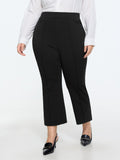 Stretchy Curvy-Fit Plain Pants