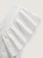 Supersoft Lace Eyelet Trim Breezy Mini Dress