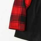 Red and Black Plaid Christmas Pajamas Set With Santa Hat and "Merry Christmas 2025" Text Print