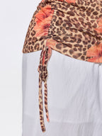 Wild-Side Leopard Print Stretchy Fitted T-Shirt