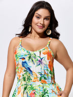 Floral Print Flowy Cami Maxi Dress