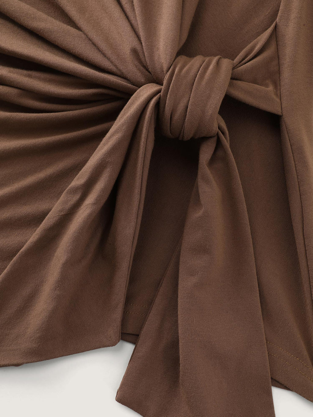 Supersoft Side-Tie Plain T-Shirt