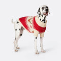 Dogs' Red Retro Reindeer Christmas Jumper