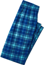 "We are Family 2025 Christmas Make Memories Together" Slogan Print Blue Long Sleeve Top With Blue Plaid Family Matching Pajamas