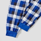 Christmas Couple Blue Plaid Pajamas With Make Memories Together 2025 Print
