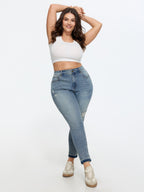 Stretchy Mid-Rise Sculpting-Fit Jeans
