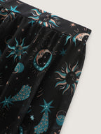 Sheer Star Moon Print Swim Bottoms