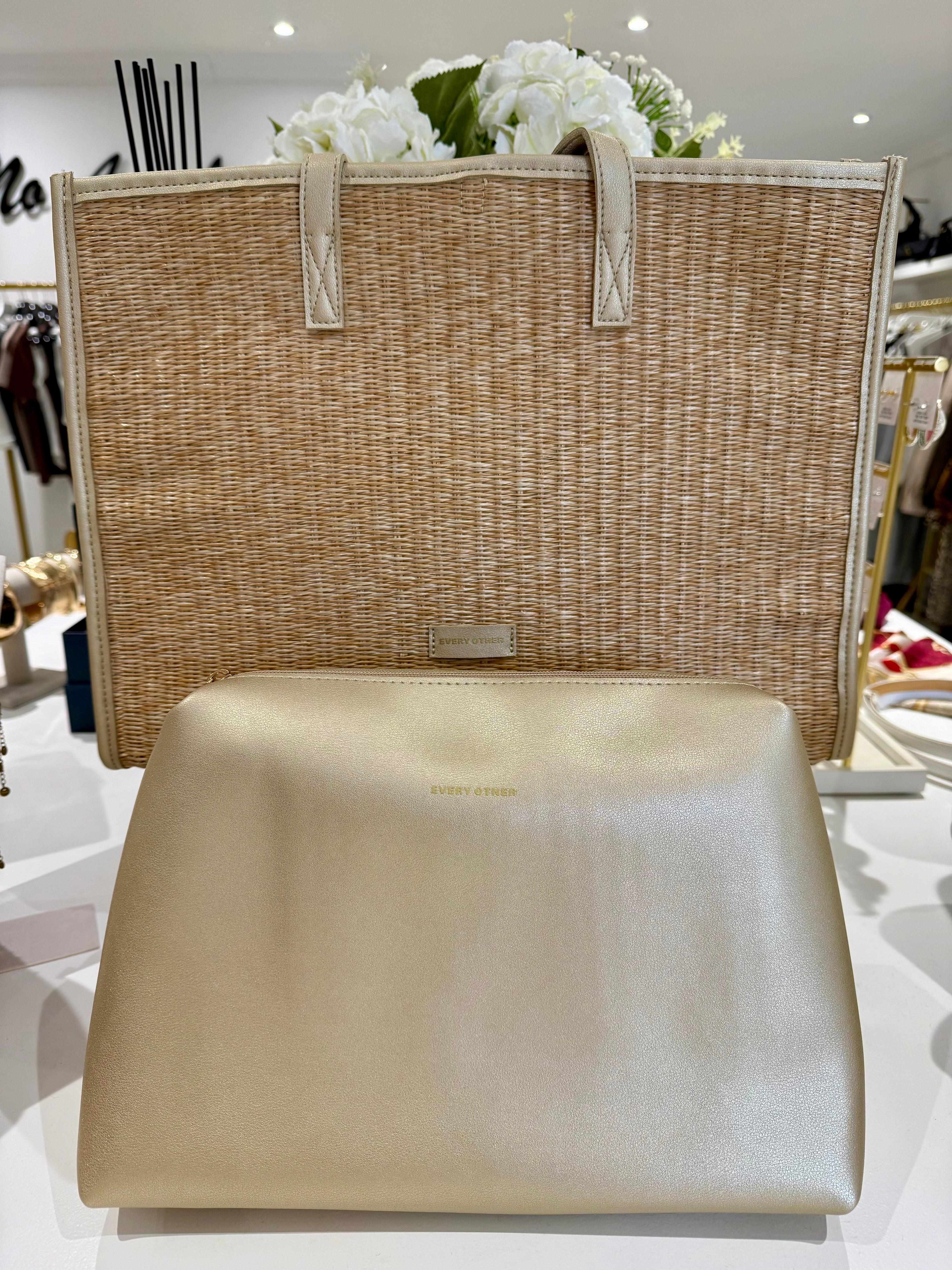 Straw Box Tote Bag (3 Colours)
