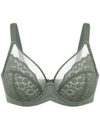 Breathable Lace Underwire Full Coverage Bra