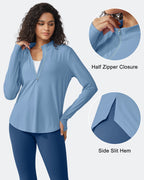 Womens UPF 50+ Sun Shirts Lightweight Quick Dry Long Sleeve Workout Tops Lightweight Running Pullover
