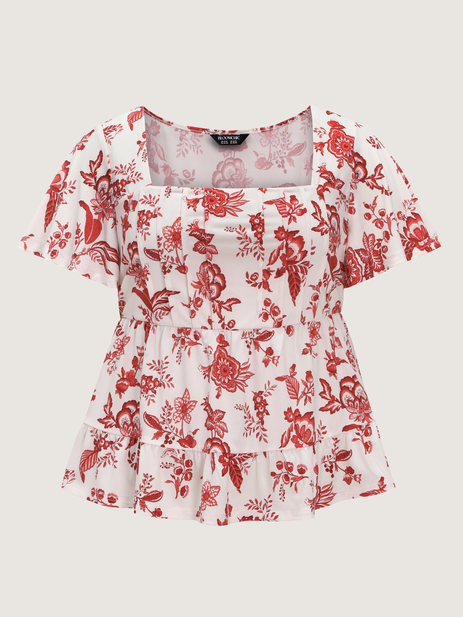 Floral Print Flowy Knit Top