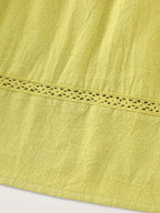 Cotton Sweetheart Neckline Tiered Sleeveless Mini Dress