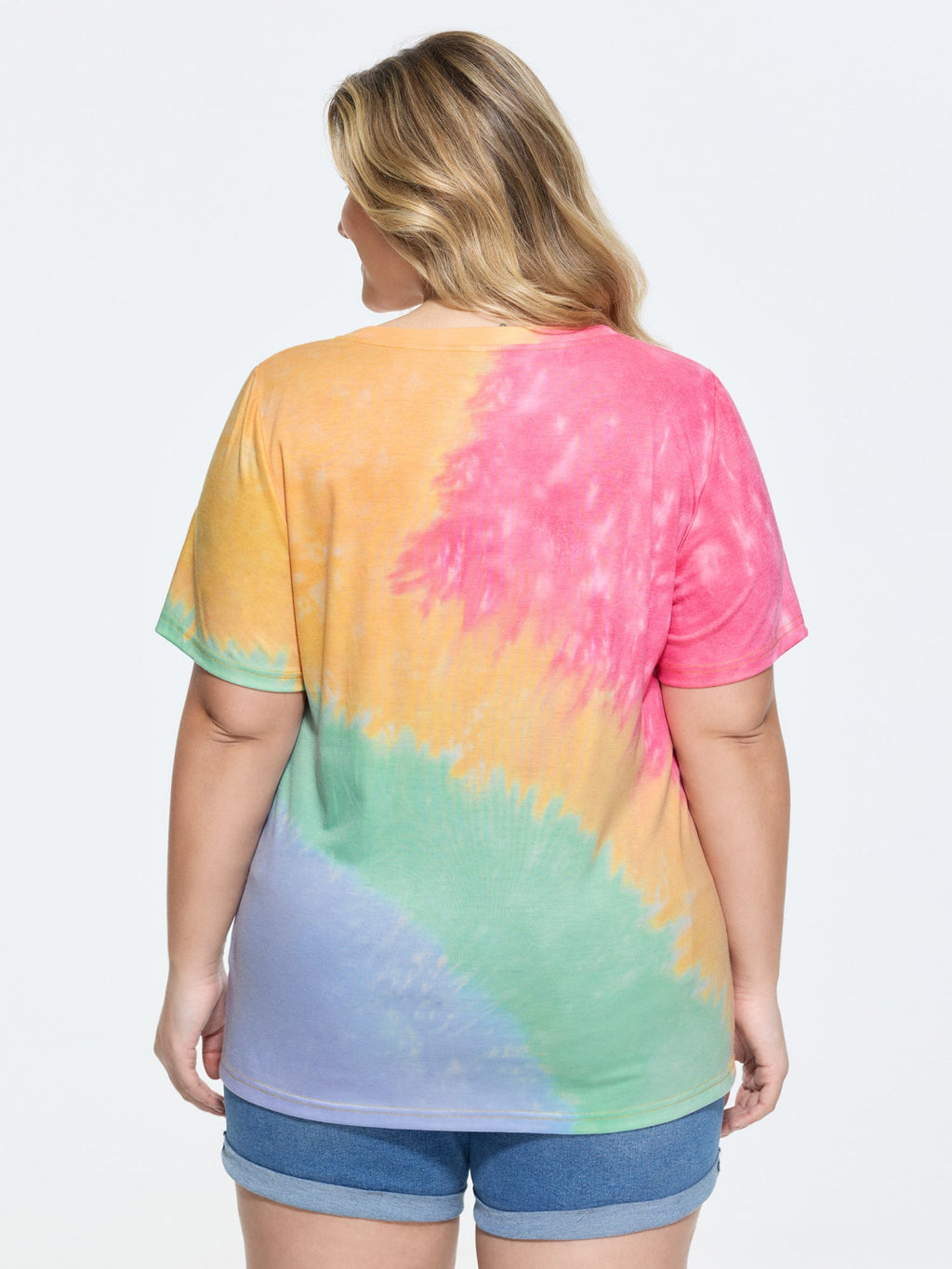 Supersoft Stretchy Tie-Dye Effect T-Shirt