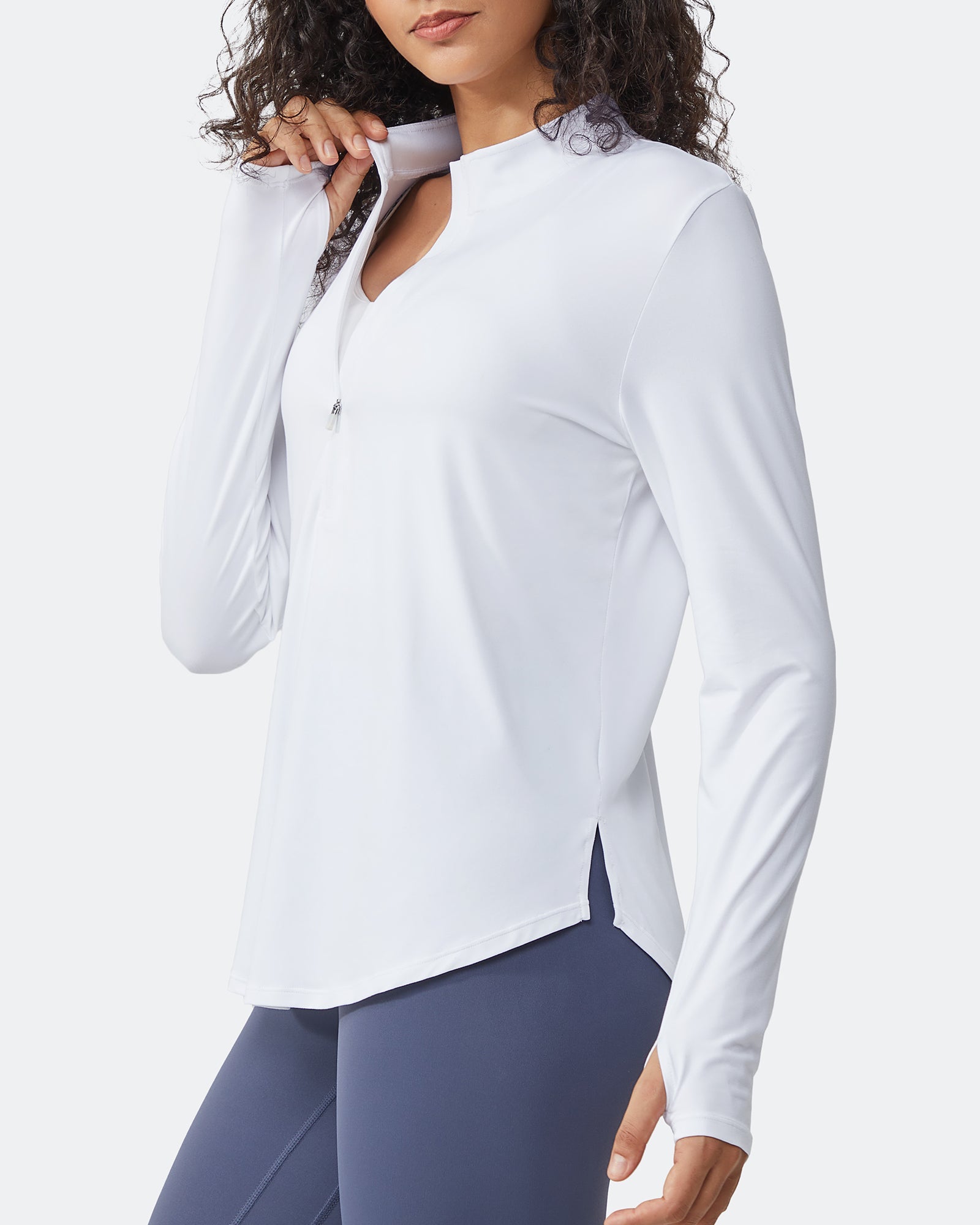 Womens UPF 50+ Sun Shirts Lightweight Quick Dry Long Sleeve Workout Tops Lightweight Running Pullover