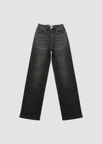 Women’s Minimalist High-Waist Stretch Wide-Leg Jeans