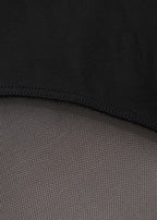 Mesh Deep V Halter One Piece Swimsuit