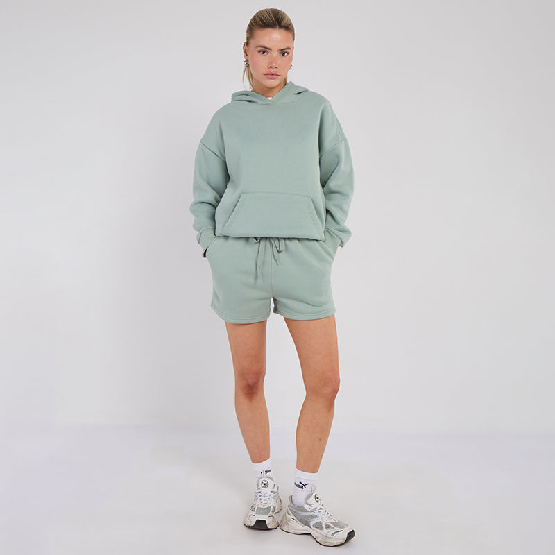 Unisex Mint Minimalist Fleece Hoodie & Jogger Tracksuit