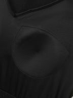 Supersoft Supported Bra Stretchy V-Neck Plain Midi Dress