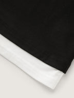 Supersoft Stretchy Color Contrast Knit Top