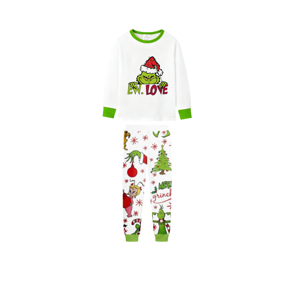 Holiday Family Christmas Pajamas Set With Classic Xmas Character Pattern Design