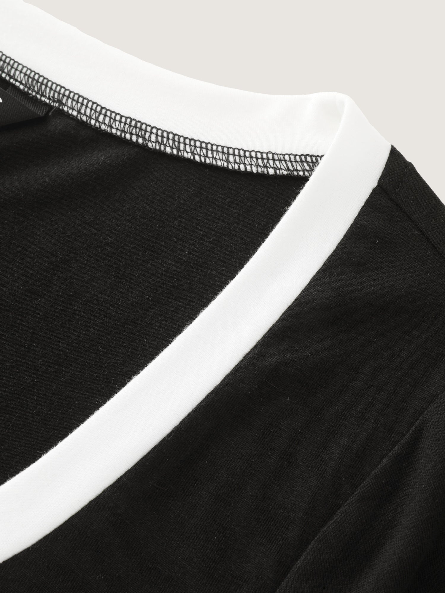 Supersoft Stretchy Color Contrast Knit Top