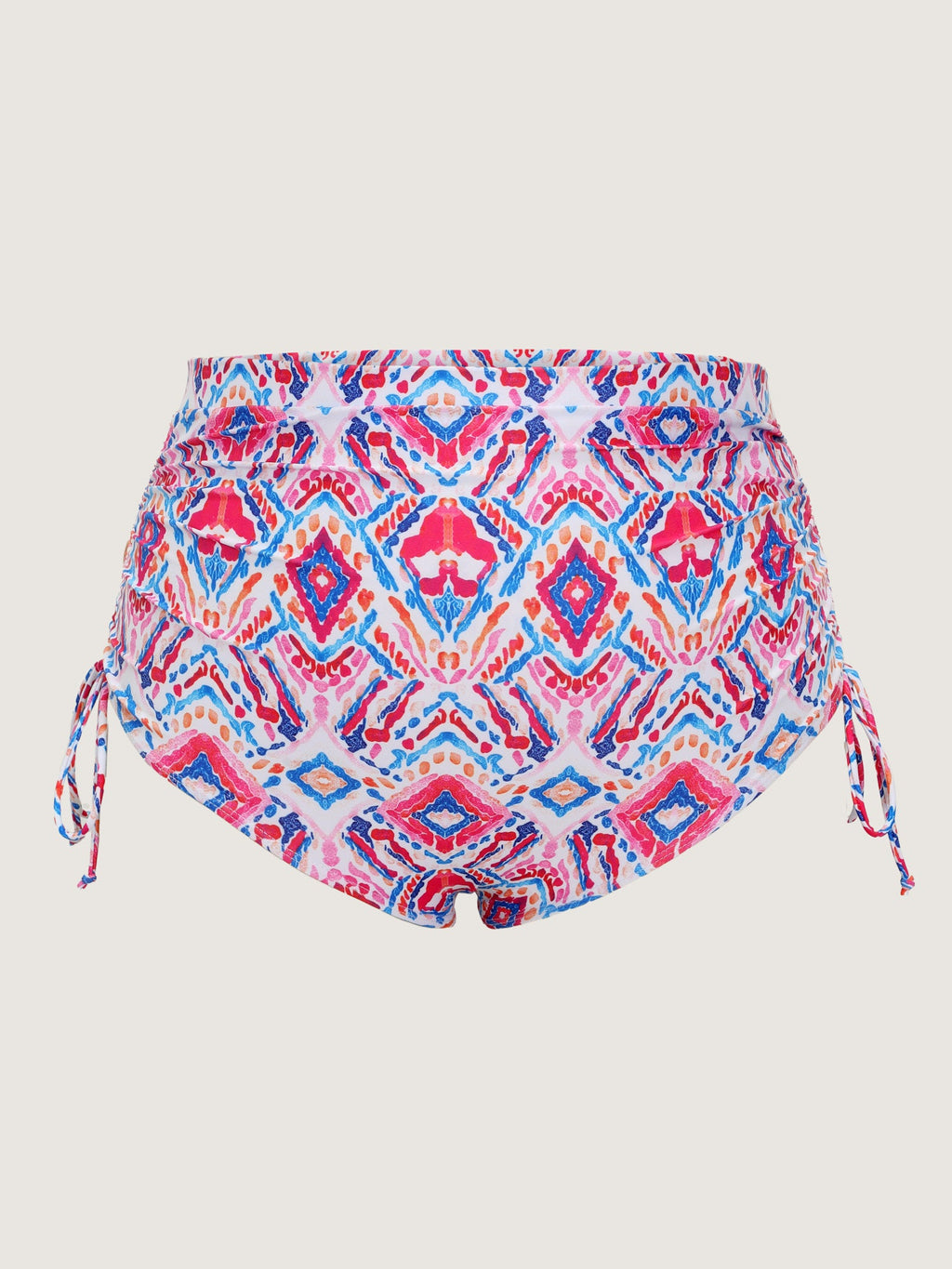 Geometric Print High Waisted Swim Bottoms