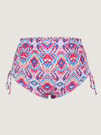 Geometric Print High Waisted Swim Bottoms