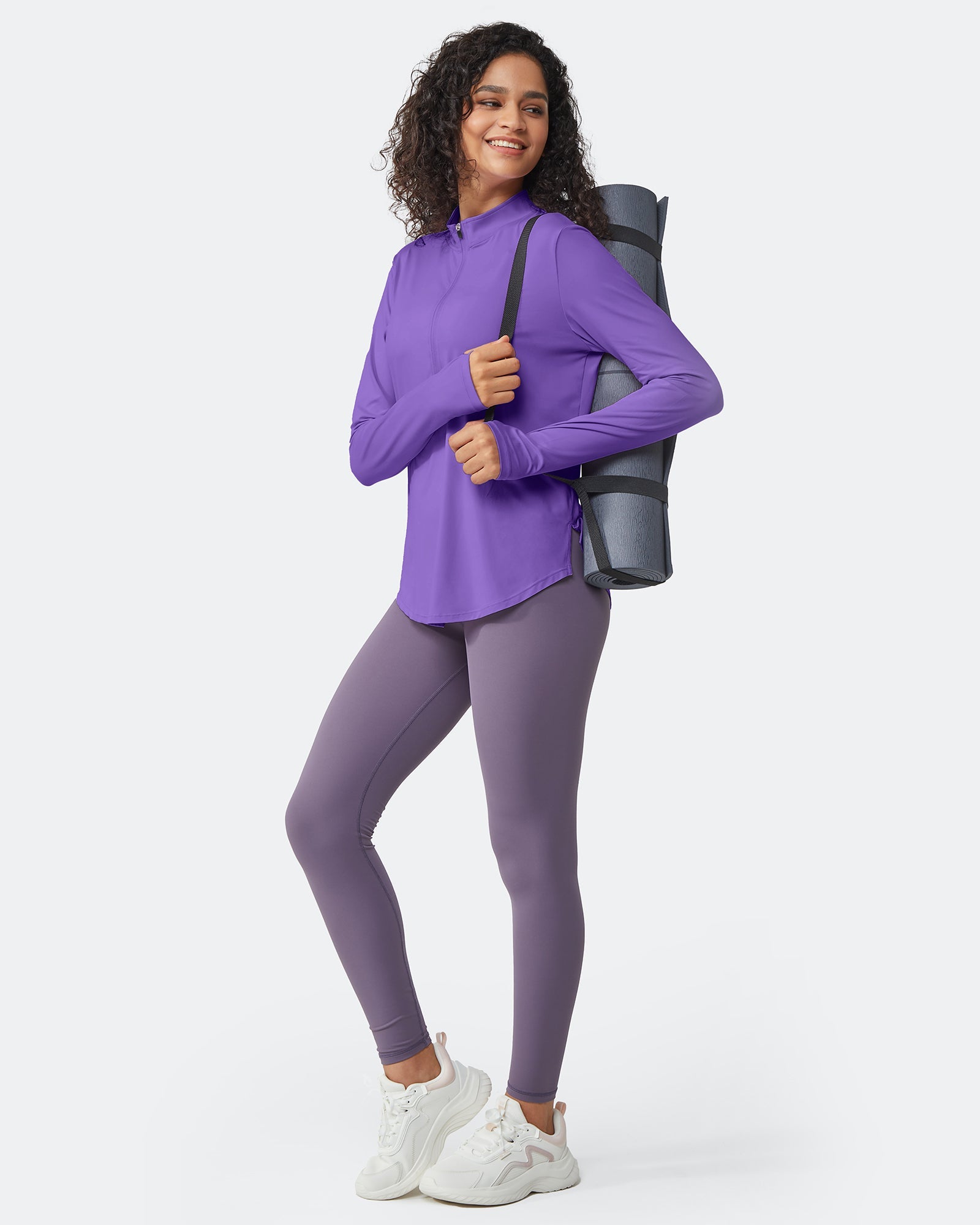 Womens UPF 50+ Sun Shirts Lightweight Quick Dry Long Sleeve Workout Tops Lightweight Running Pullover