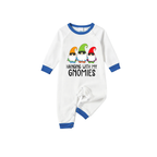 Holiday Family Christmas Pajamas Set With Christmas Gnome Pattern Print