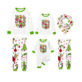 Holiday Family Christmas Pajamas Set With Xmas Character Pattern Print