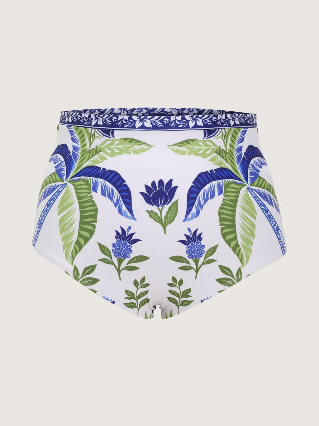 Tropical Palm Tree Print Swim Dress