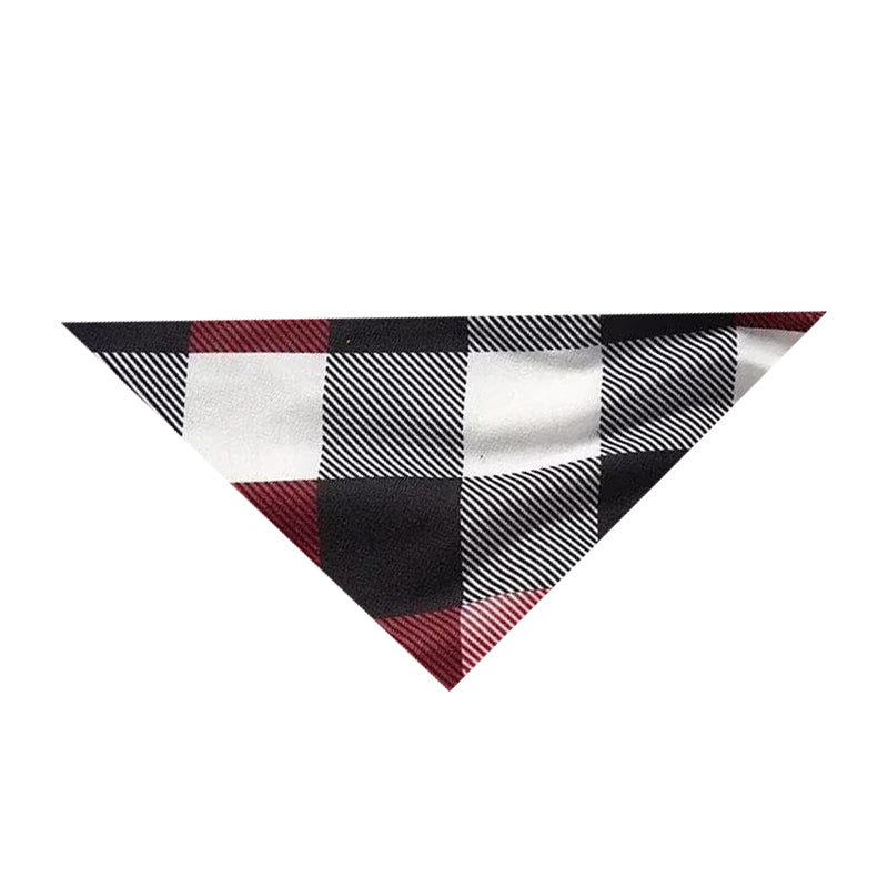 "2025 FNMILY Christmas " White and Red Text Printed Pattern - Black Top with Red&Black&White Plaid Sleeves - Family Matching Pajamas