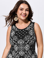 Supersoft Paisley Print Flowy Tank Top
