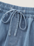 Pull-On Elastic Waist Harem Jeans