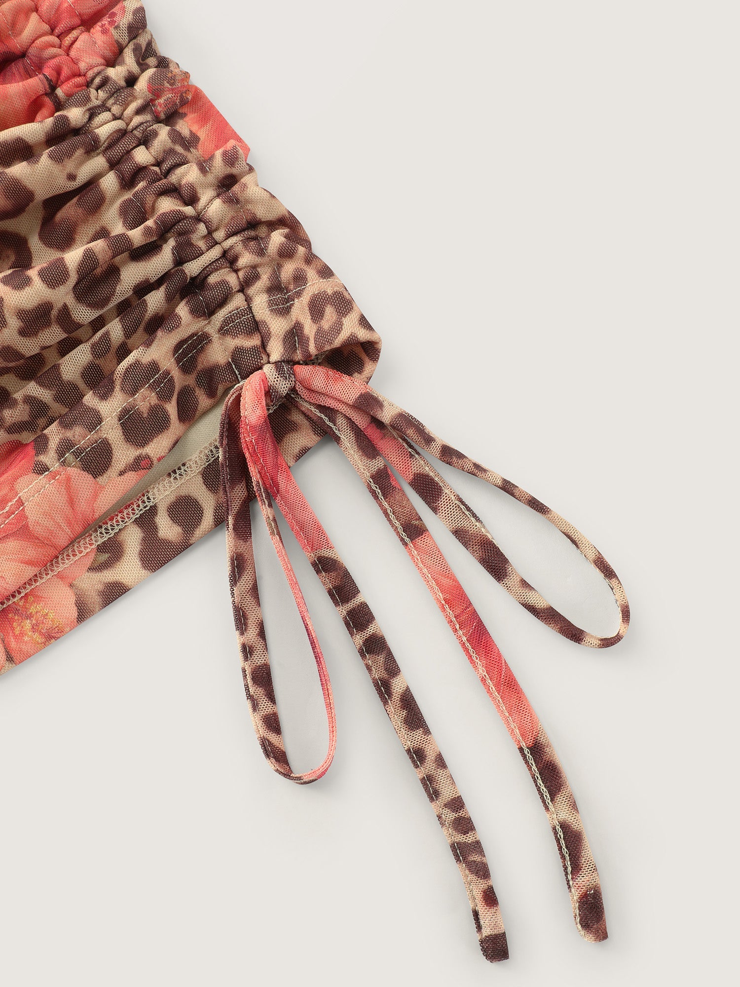 Wild-Side Leopard Print Stretchy Fitted T-Shirt