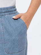 Pull-On Elastic Waist Harem Jeans