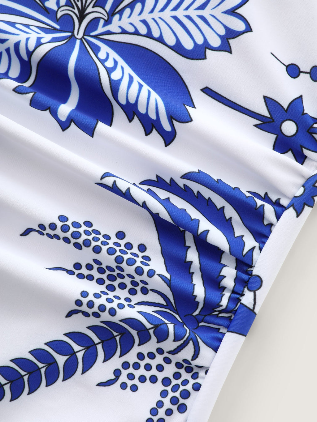 Kimono Two-Piece Tropical Print One-Piece Swim