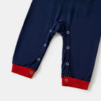 Christmas Family Matching Pajamas-Navy & Red Plaid Pjs Set with "Christmas With My Gnomies" Print