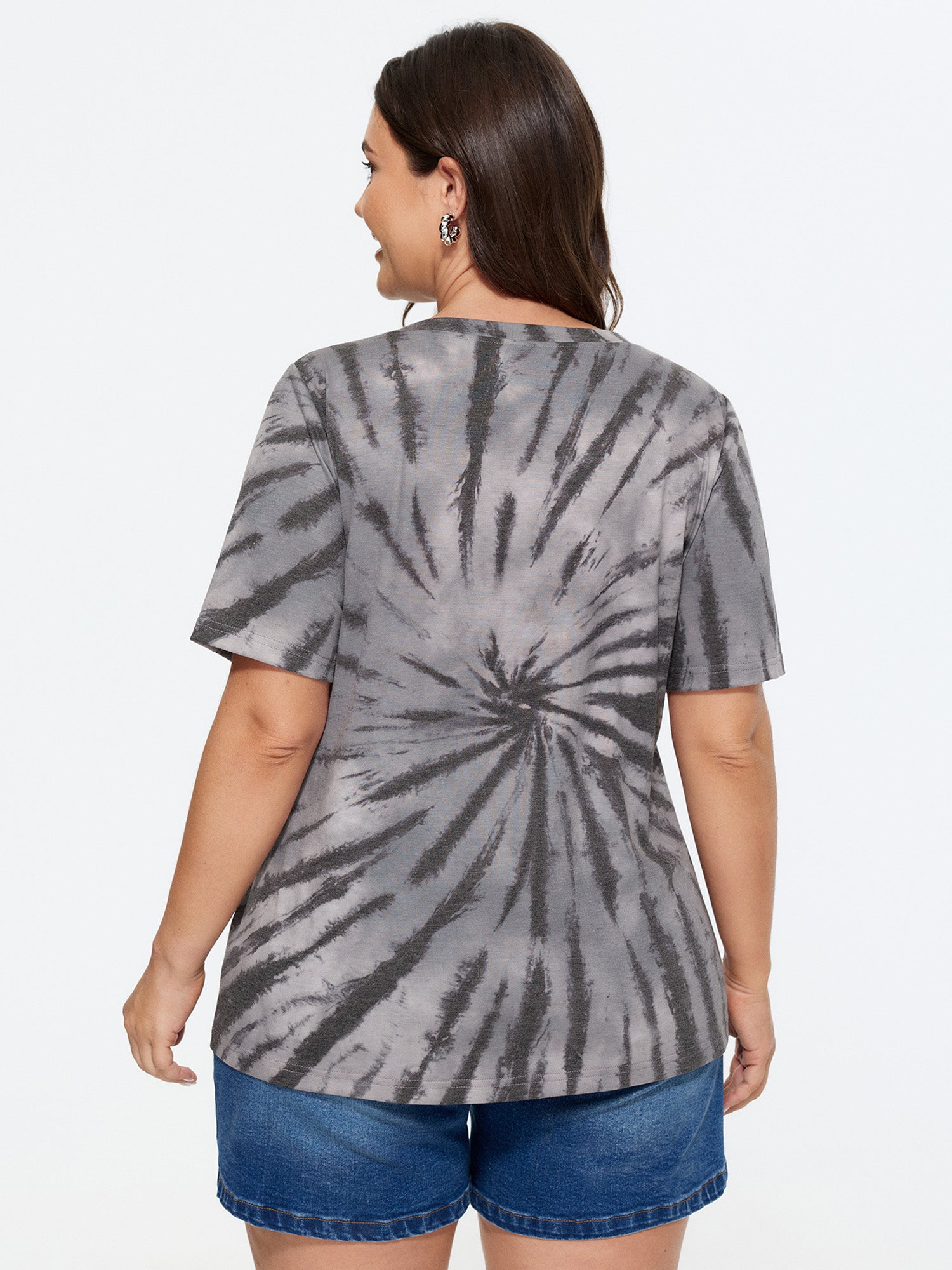Supersoft Tie-Dye Effect Print T-Shirt