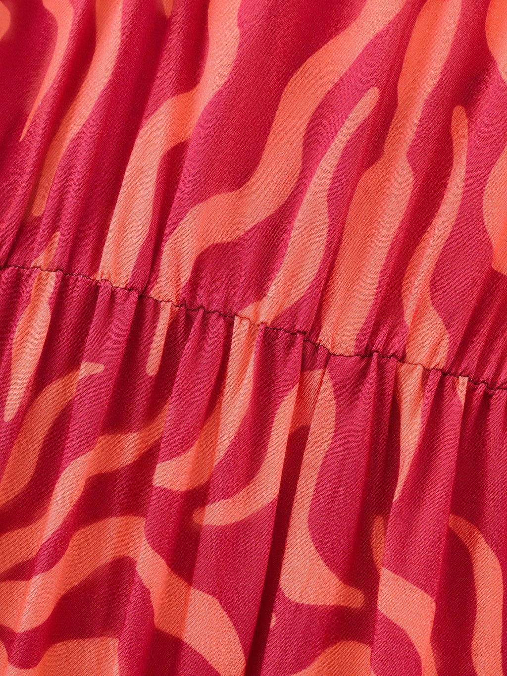 Tropical Breeze Print Stretchy Flowy Maxi Dress