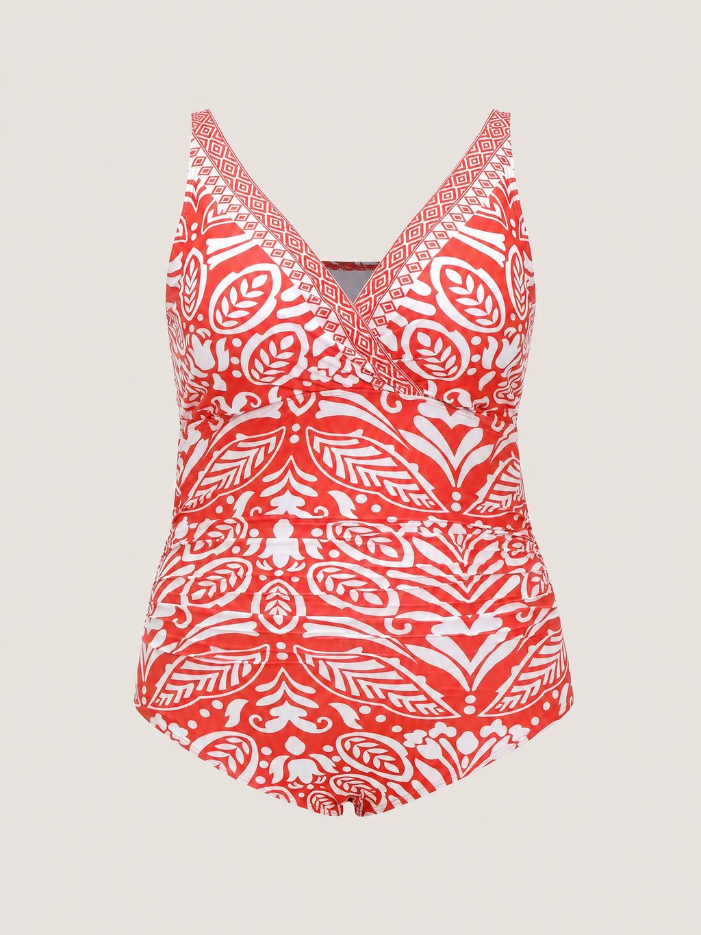 Pants Set Geometric Print One-Piece Swimsuit