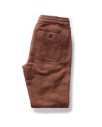 The Apres Pant in Black Cherry Sashiko