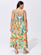 Floral Print Flowy Cami Maxi Dress