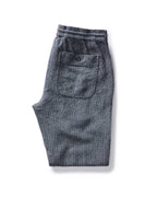 The Apres Pant in Navy Linen Tweed