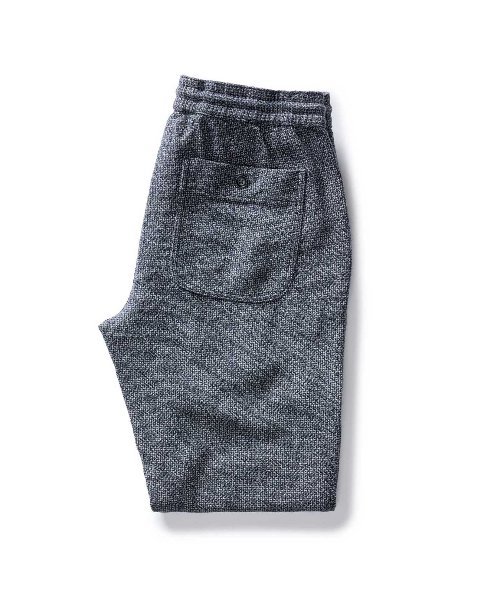 The Apres Pant in Navy Linen Tweed