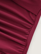 Twist-Front Fit And Flare Swim Dress
