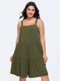 Supersoft Tiered Square Neckline Romper