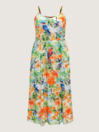 Floral Print Flowy Cami Maxi Dress